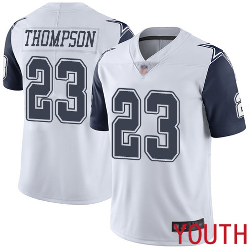 Youth Dallas Cowboys Limited White Darian Thompson #23 Rush Vapor Untouchable NFL Jersey->dallas cowboys->NFL Jersey